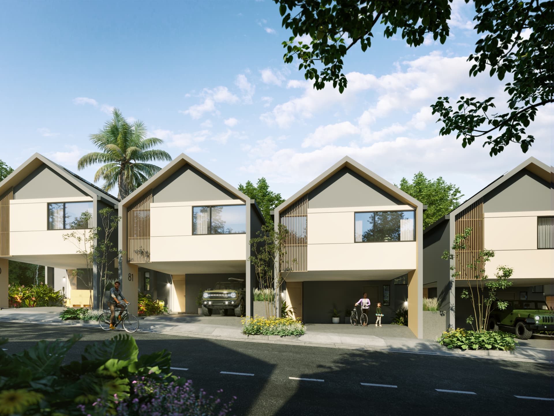 Casas contemporáneas de AURA rodeadas de naturaleza